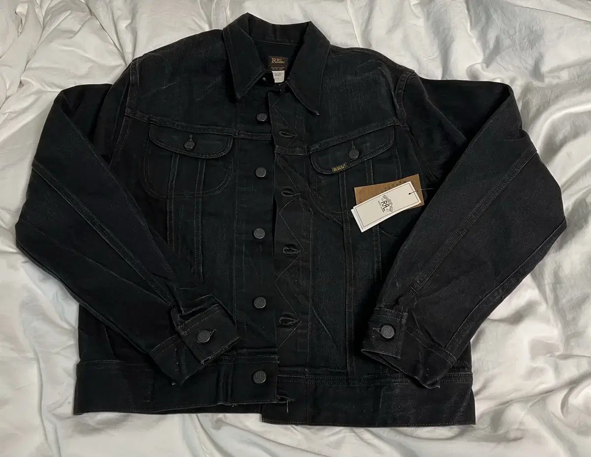 RRL LOT271 트러커 자켓 블랙 M